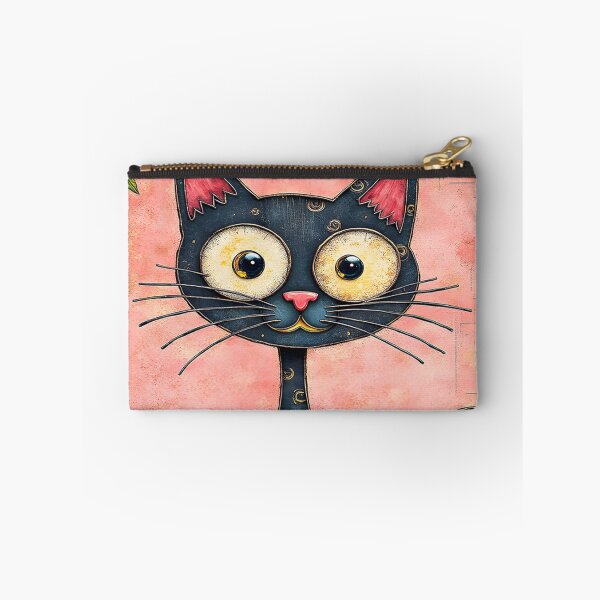 Item preview, Cute Abstract Cat with Big Eyes designed and sold by Huskyyy Designs.