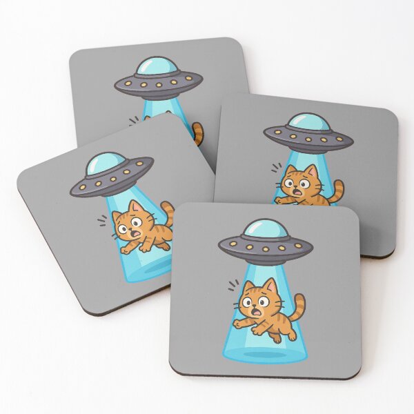 Item preview, UFO Cat Abduction designed and sold by Prints-by-Olaf.