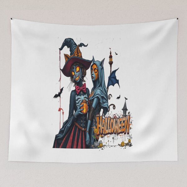 Item preview, halloween cat horror graffiti  designed and sold by atomsama.