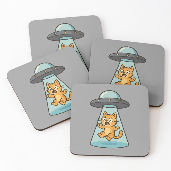 Item preview, UFO Cat Abduction designed and sold by Prints-by-Olaf.