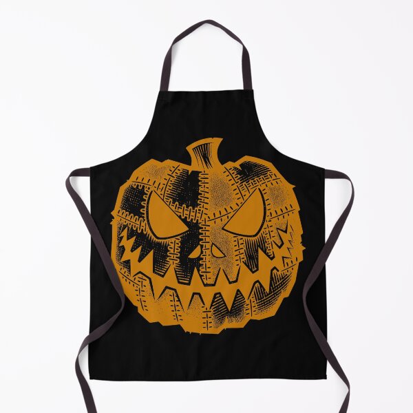 Item preview, Spooky Stitched Jack-o'-Lantern | Distressed Halloween Pumpkin Art | Classic Scary Face designed and sold by NSB-Design.