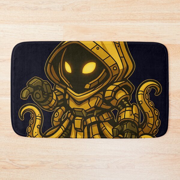 Item preview, Chibi Mecha Hastur – Cosmic Horror Octopus Robot King designed and sold by NerdHoard.