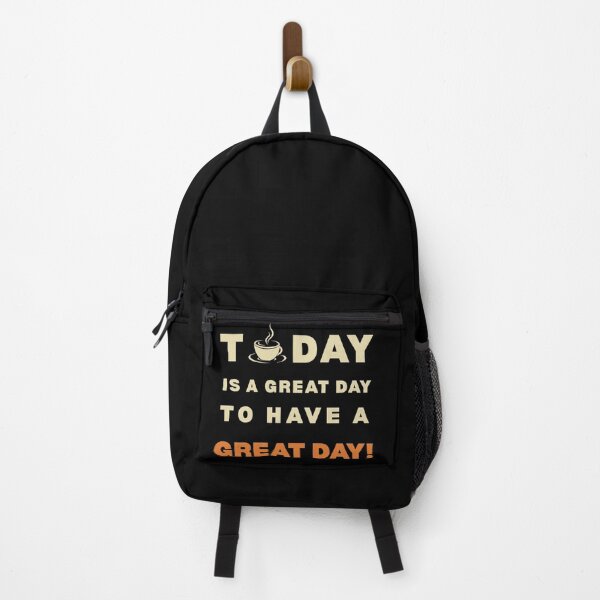 Item preview, Great Day to Have a Great Day | Retro Coffee Morning Motivation (Black) designed and sold by Creative Expressions By JLDesigns.