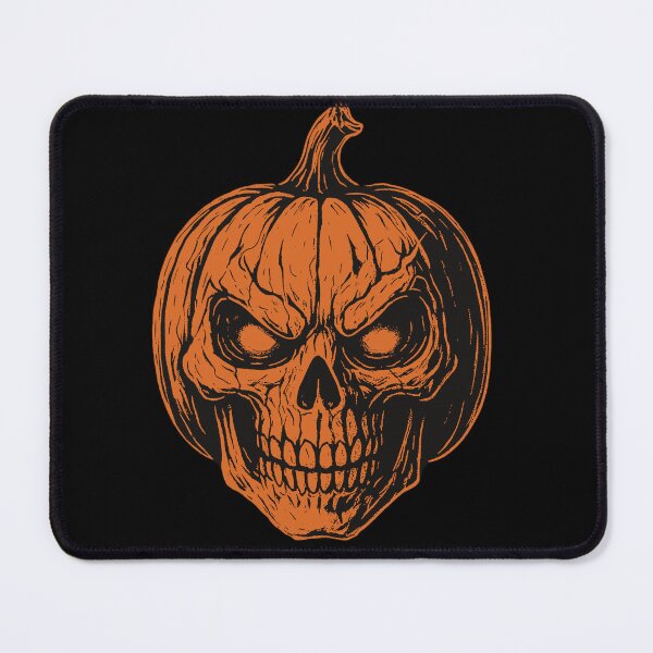 Item preview, Spooky Pumpkin Skull – Creepy Halloween Skeleton Head Design designed and sold by Inkfusion25.