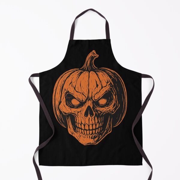 Item preview, Spooky Pumpkin Skull – Creepy Halloween Skeleton Head Design designed and sold by Inkfusion25.