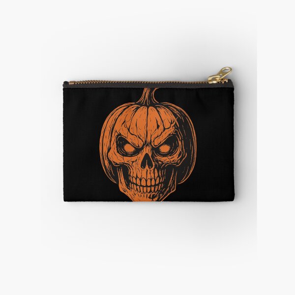 Item preview, Spooky Pumpkin Skull – Creepy Halloween Skeleton Head Design designed and sold by Inkfusion25.