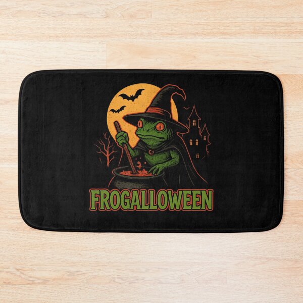 Item preview, Frogalloween Witch Frog Cauldron | Scary Halloween Frog Design designed and sold by Trendora Studio.