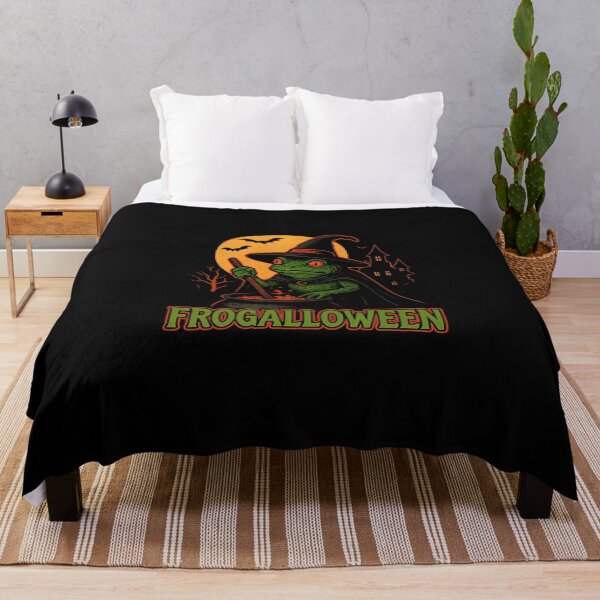 Item preview, Frogalloween Witch Frog Cauldron | Scary Halloween Frog Design designed and sold by Trendora Studio.