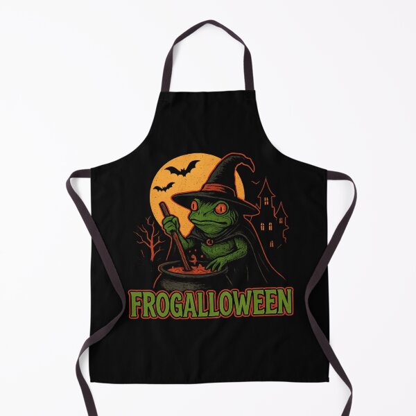 Item preview, Frogalloween Witch Frog Cauldron | Scary Halloween Frog Design designed and sold by Trendora Studio.