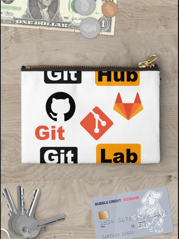 Thumbnail 3 of 4, Zipper Pouch, git github gitlab repository designed and sold by developerfriday.