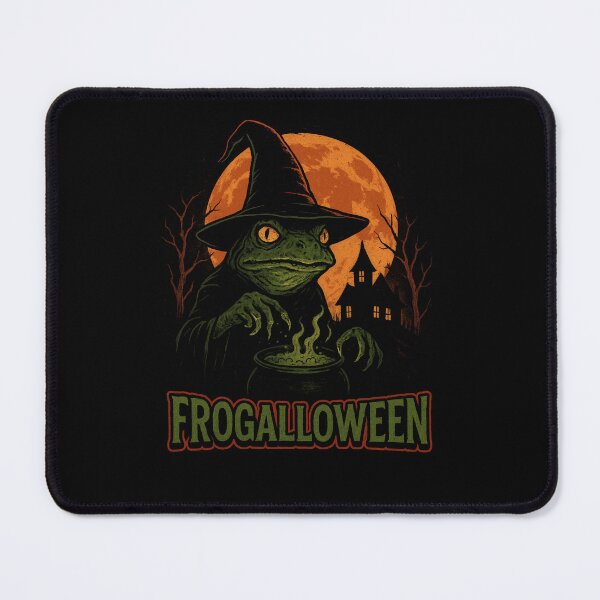Item preview, Frogalloween Witch Frog Cauldron | Scary Halloween Frog Design designed and sold by Trendora Studio.