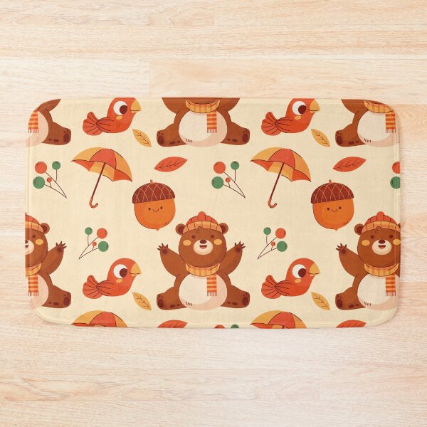 Item preview, cute bear, autumn pattern designed and sold by Mauswohn.