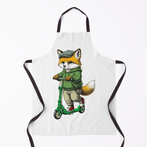 Item preview, A fox cub on a scooter designed and sold by krabbaraban.