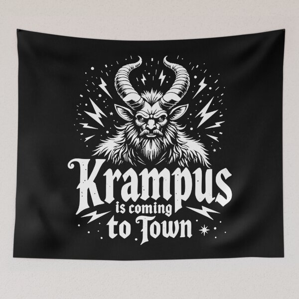 Item preview, Krampus is coming to town designed and sold by PaulSDesign.