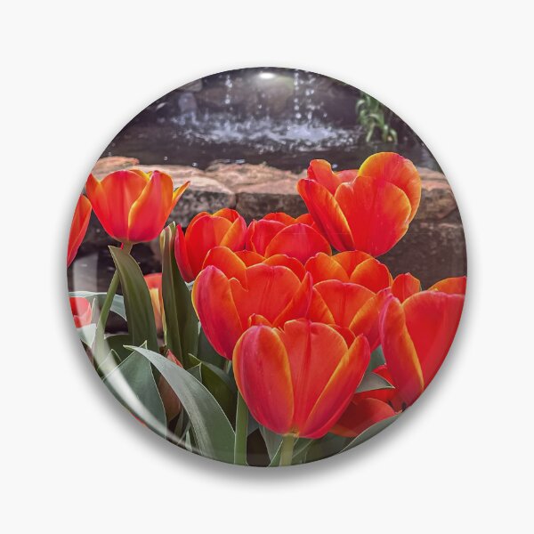 Item preview, Fiery Orange Tulips by Stone Waterfall designed and sold by Be Captured by Brittany Emma.