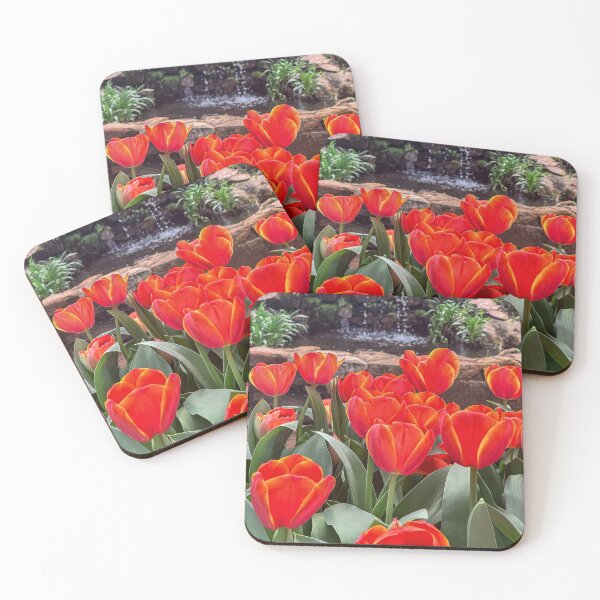 Item preview, Fiery Orange Tulips by Stone Waterfall designed and sold by Be Captured by Brittany Emma.