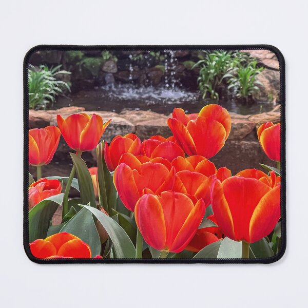 Item preview, Fiery Orange Tulips by Stone Waterfall designed and sold by Be Captured by Brittany Emma.