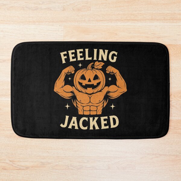 Item preview, Feeling Jacked – Funny Muscular Pumpkin Halloween Gym Design designed and sold by AddictiveDesign.