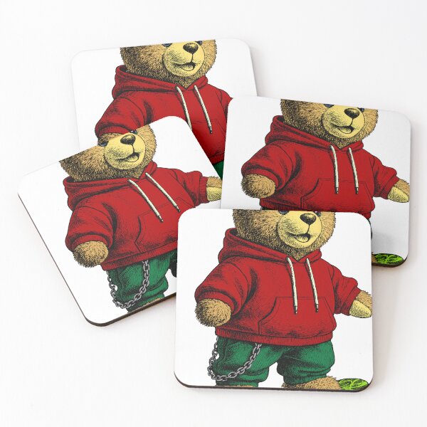 Item preview, Teddy bear on a skateboard designed and sold by krabbaraban.