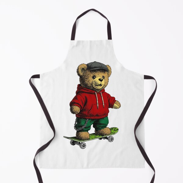 Item preview, Teddy bear on a skateboard designed and sold by krabbaraban.