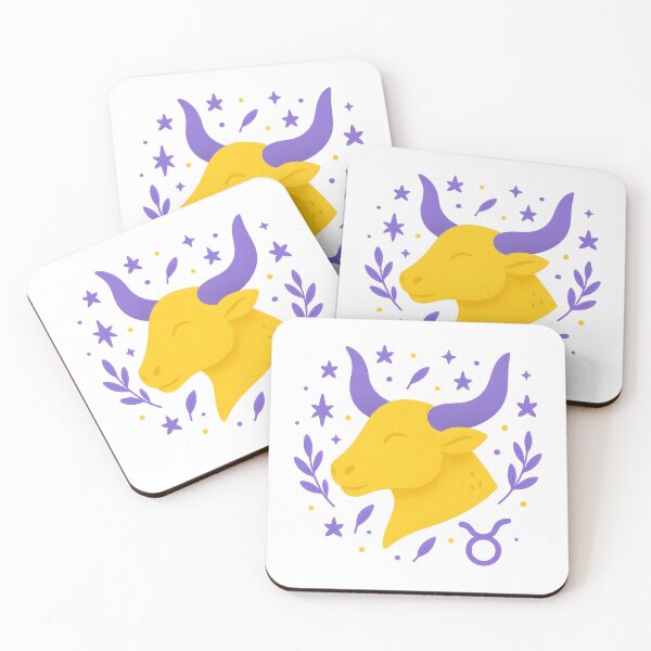 Item preview, Taurus Zodiac Sign Golden Bull Astrology Illustration designed and sold by Anna Koneva.