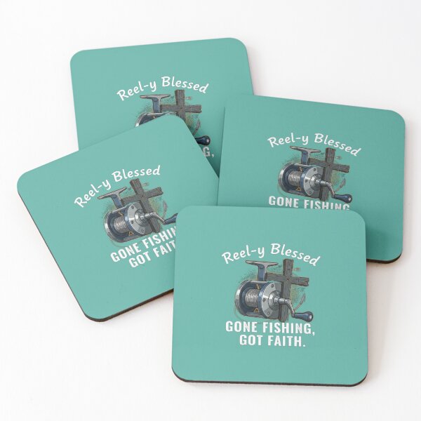 Item preview, Reel-y Blessed Gone Fishing Faith Design - Christian Fishing Enthusiast Gift designed and sold by Syrupulse.
