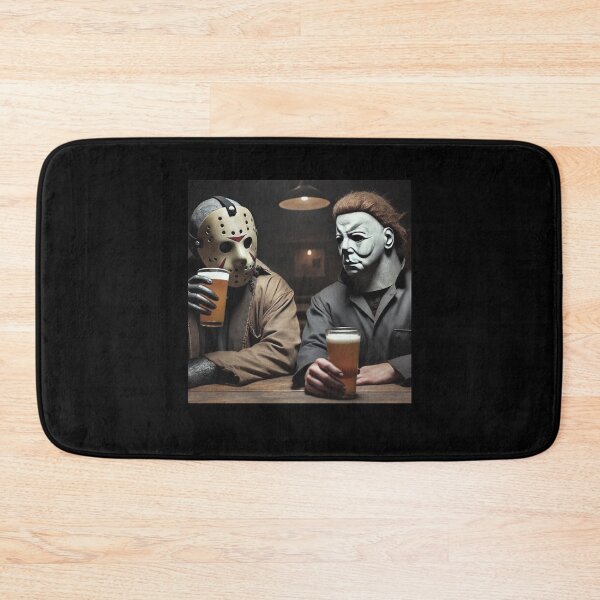 Item preview, Vintage Jason and Michael Halloween Drink Beer TShirt, Funny Halloween Movie  M4119 designed and sold by CozyScratch.