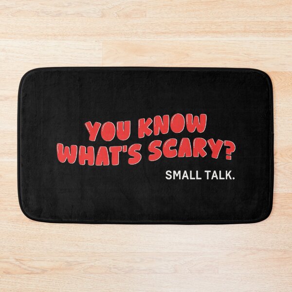 Item preview, You Know What’s Scary? Small Talk – Funny Introvert Halloween Shirt designed and sold by silly little things.