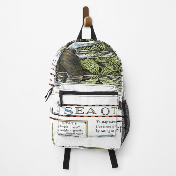 Item preview, Sea Otter Enhydra Lutris Vintage Nautical Ocean Life Stats designed and sold by Altenpendinton.