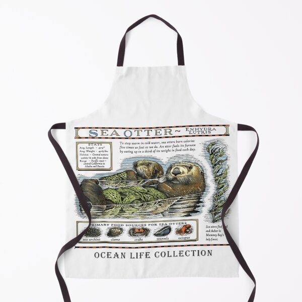 Item preview, Sea Otter Enhydra Lutris Vintage Nautical Ocean Life Stats designed and sold by Altenpendinton.