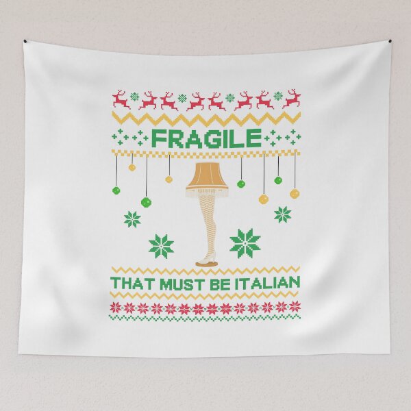 Item preview, Funny Christmas Fragile That Must Be Italian  designed and sold by Angryblu3.