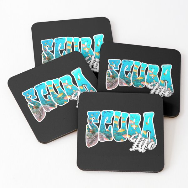 Item preview, SCUBA LIFE scuba diving diver underwater world marine life fishes and corals  designed and sold by Jt41.