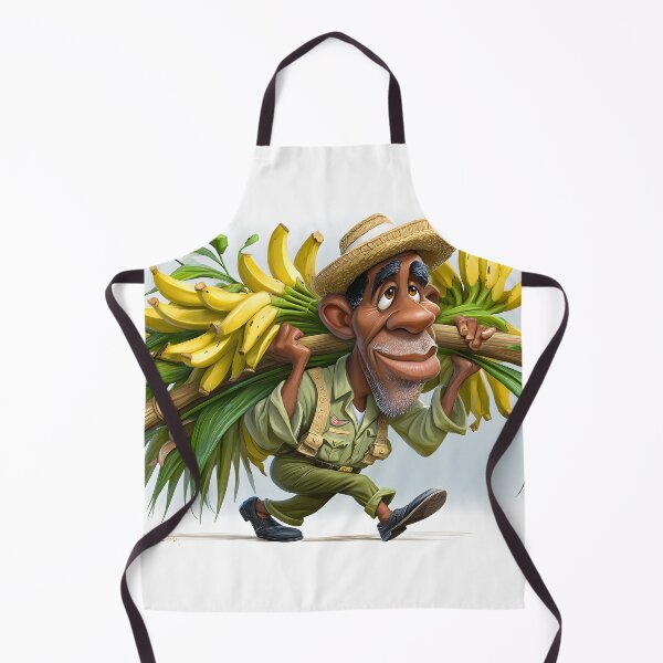 Item preview, Caricature of Man Carrying Bananas on His Back designed and sold by Artessie.