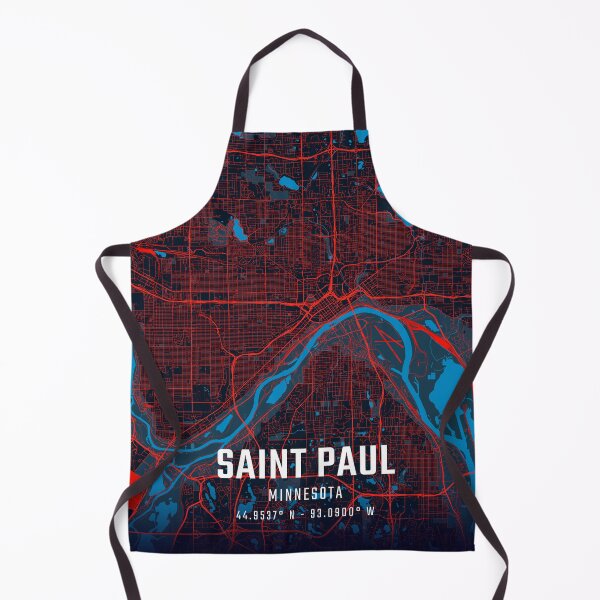 Artikelvorschau, Saint Paul Rot & Blau Minimalistische Karte entworfen und verkauft von HomeLivingCo.
