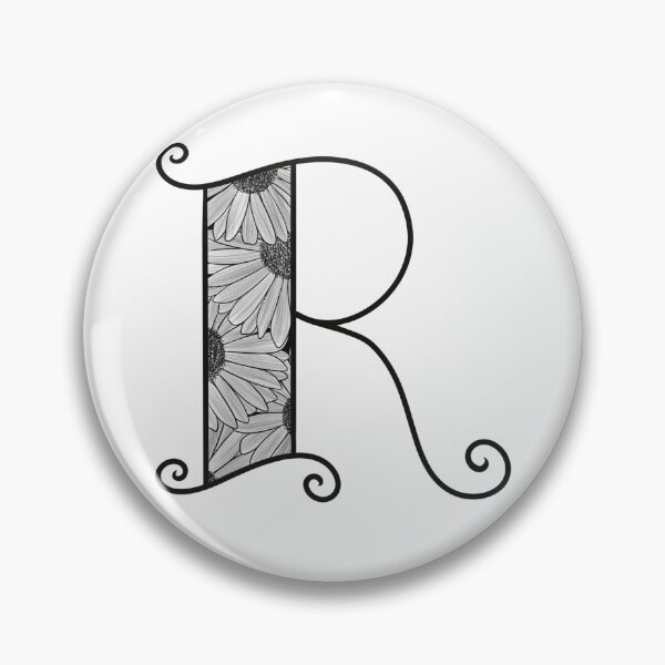 Item preview, Sunflower Inspired Letter R designed and sold by SSN-ART.