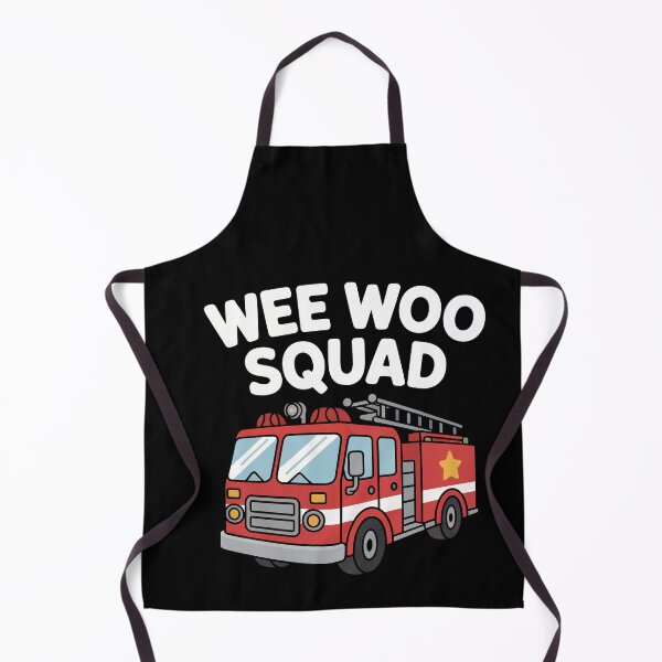 Item preview, Cartoon Fire Truck with Wee Woo Squad designed and sold by jkrphoto.