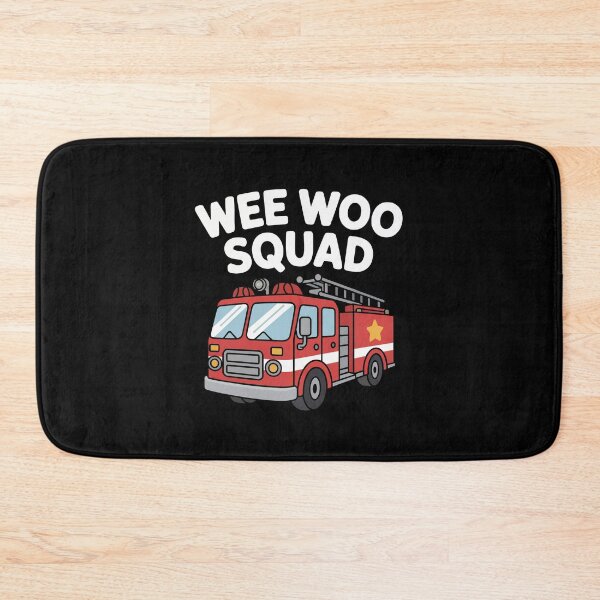 Item preview, Cartoon Fire Truck with Wee Woo Squad designed and sold by jkrphoto.