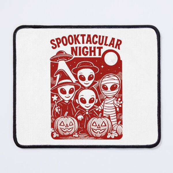 Item preview, Spooktacular Night Vintage Halloween Aliens designed and sold by RuweisVibes.
