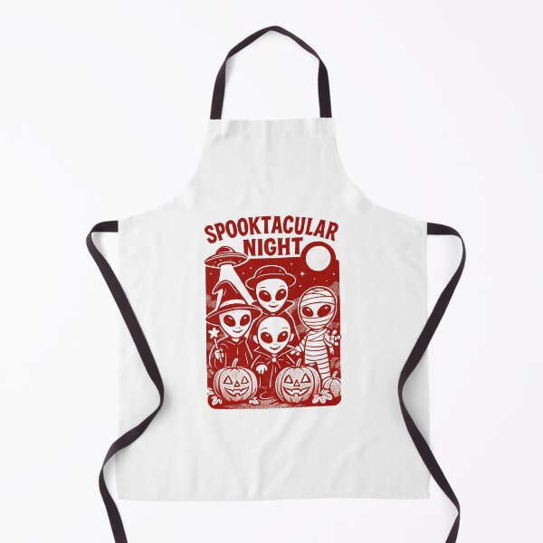 Item preview, Spooktacular Night Vintage Halloween Aliens designed and sold by RuweisVibes.