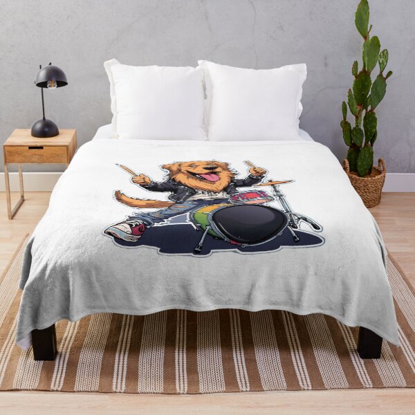 Item preview, Golden Retriever drummer designed and sold by Natsey.
