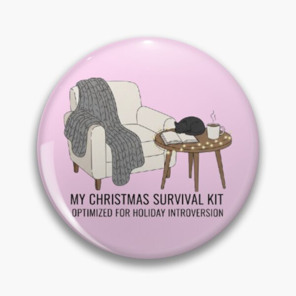 Item preview, Introvert's Christmas Survival Kit | Cozy Holiday Introversion Design designed and sold by Syrupulse.