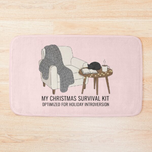 Item preview, Introvert's Christmas Survival Kit | Cozy Holiday Introversion Design designed and sold by Syrupulse.