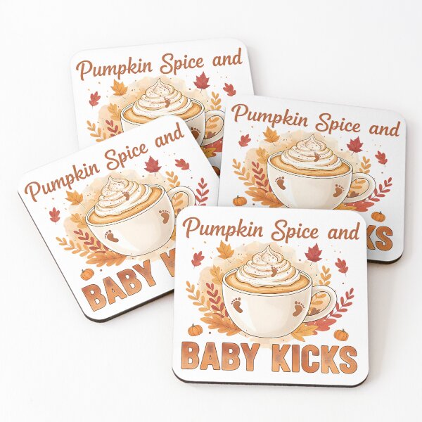 Item preview, Pumpkin Spice And Baby Kicks designed and sold by Silent Watch Threads..