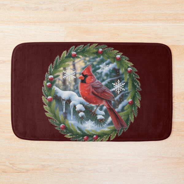 Item preview, Red Cardinal Bird in Winter designed and sold by tamdevo1.