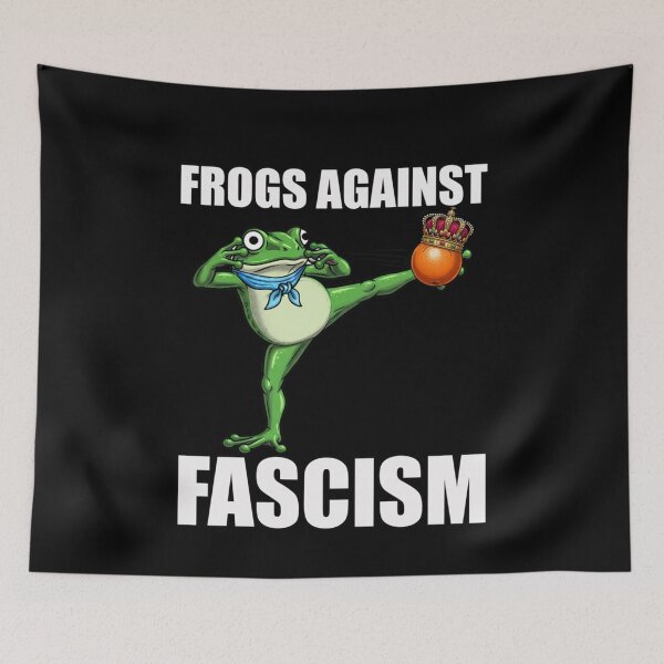 Item preview, Frogs Against Fascism, No Kings In Portland Frog  designed and sold by Angryblu3.