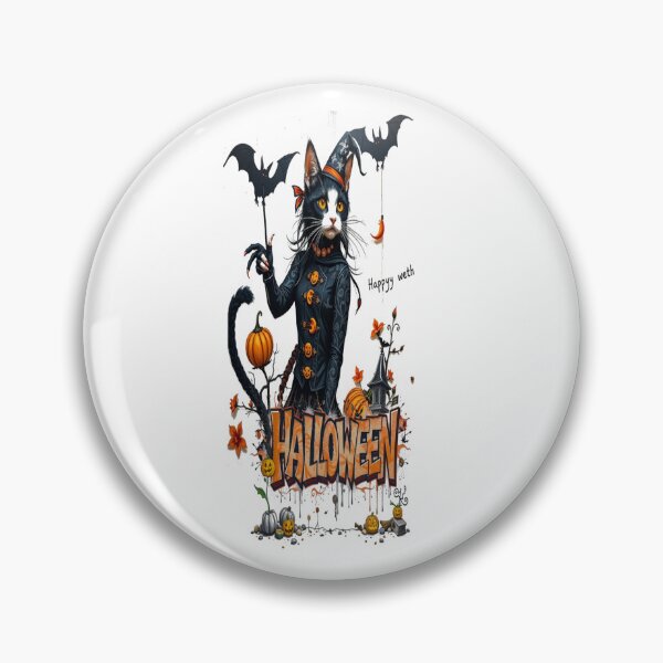 Item preview, halloween cat horror art  graffiti Professional design designed and sold by atomsama.