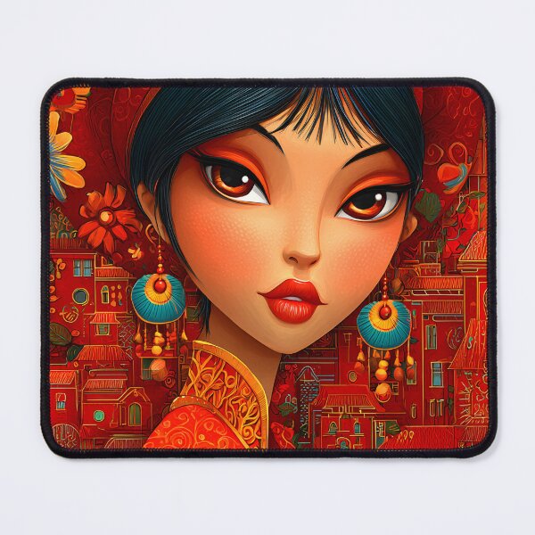 Item preview, Vibrant Portrait with Rich Cultural Elements designed and sold by Artessie.