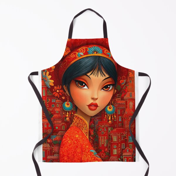 Item preview, Vibrant Portrait with Rich Cultural Elements designed and sold by Artessie.