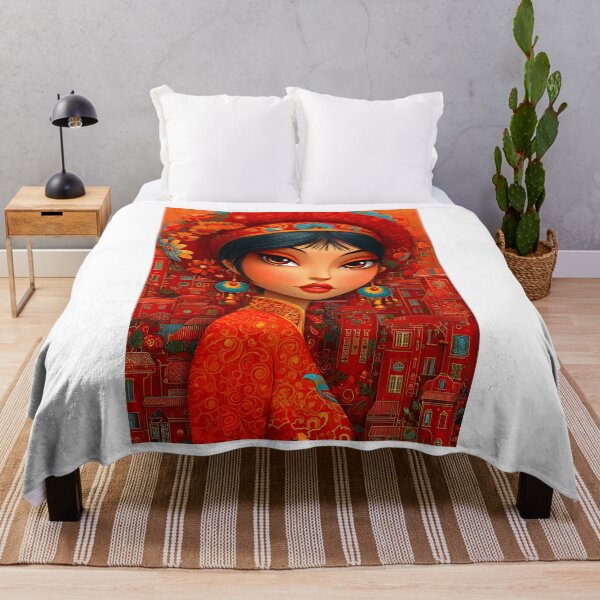 Item preview, Vibrant Portrait with Rich Cultural Elements designed and sold by Artessie.