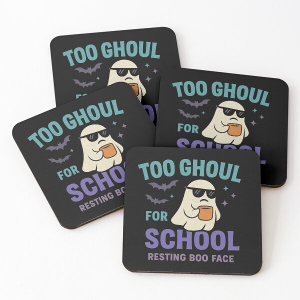 Item preview, Too Ghoul for School – Funny Ghost with Coffee Halloween Design designed and sold by AddictiveDesign.